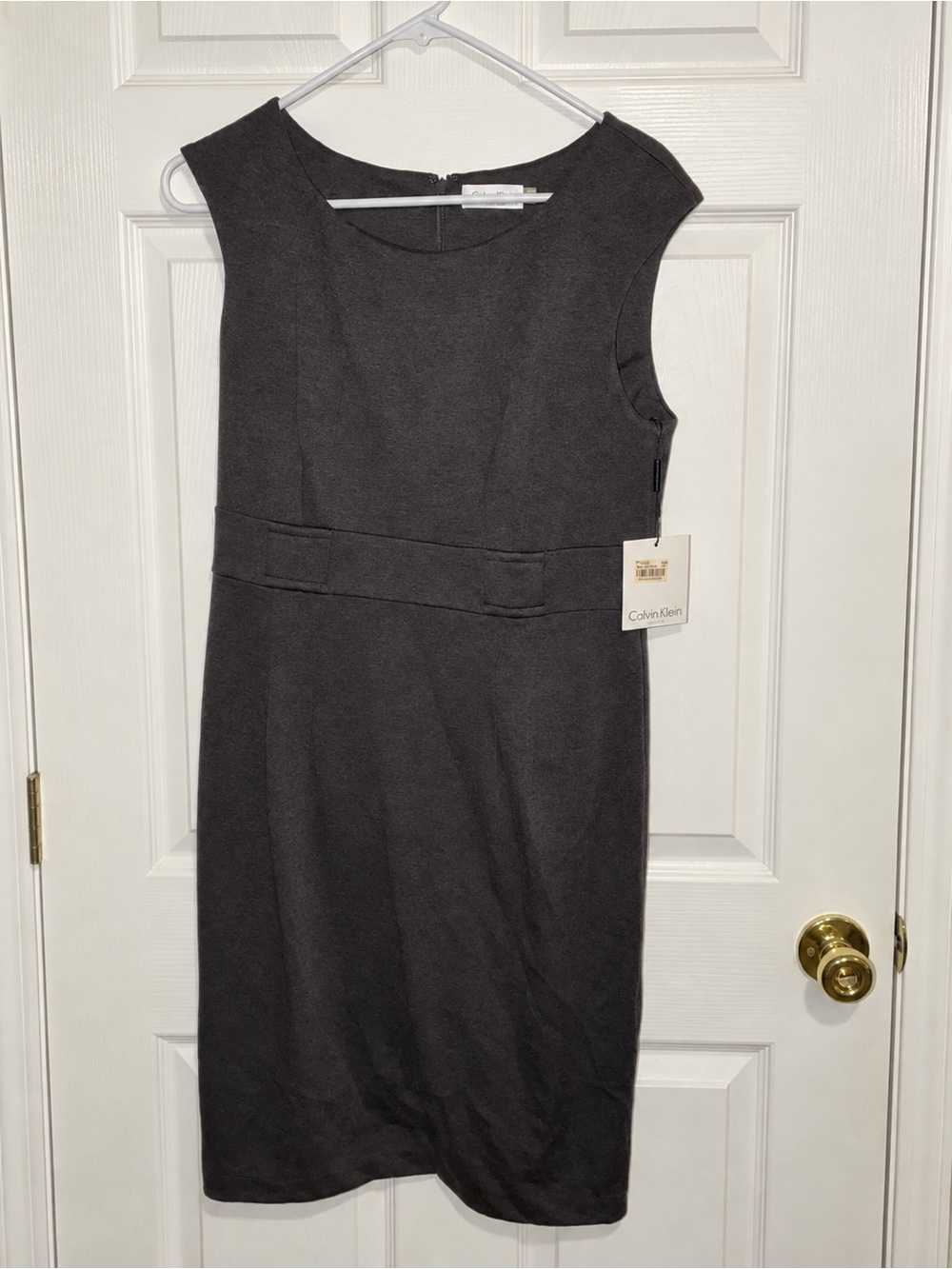Calvin Klein Charcoal Sheath Dress